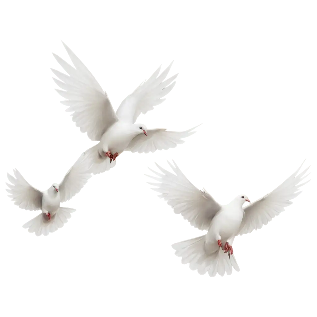 HighQuality-PNG-Image-of-White-Pigeons-Flying-from-a-Central-Object