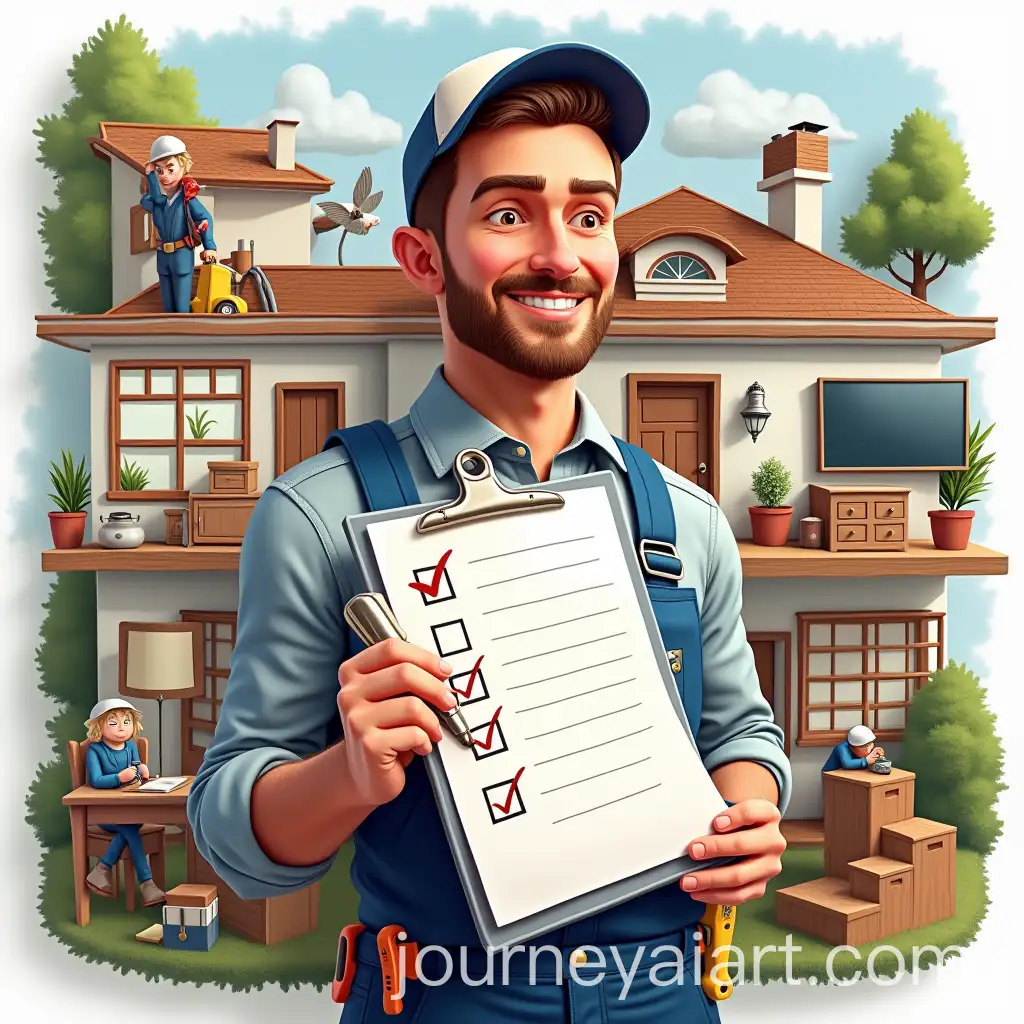 Handyman-with-Checklist-and-Tools-in-Home-Setting