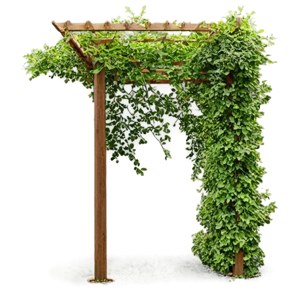 PNG-Image-of-Trellis-in-Garden-with-Aluminum-Pergola-and-Green-Leaves