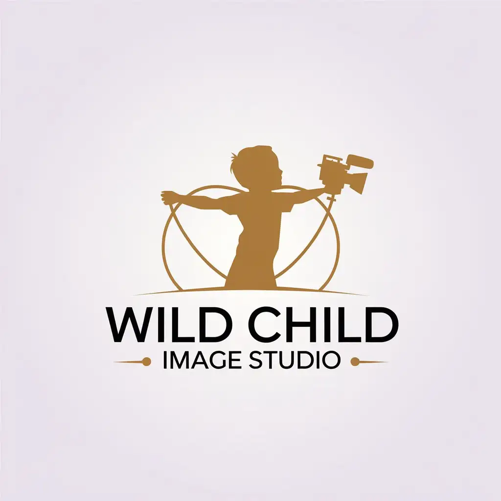 LOGO-Design-for-Wild-Child-Image-Studio-Minimalistic-Vector-Logo-with-Children-Camera-and-Film-Elements