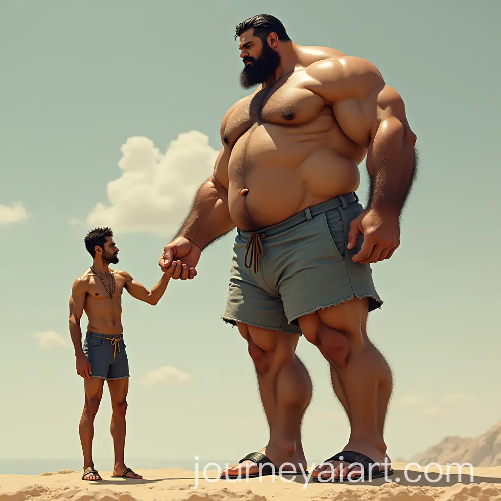 Fantasy-Encounter-Giant-Lifting-Man-with-Incredible-Strength