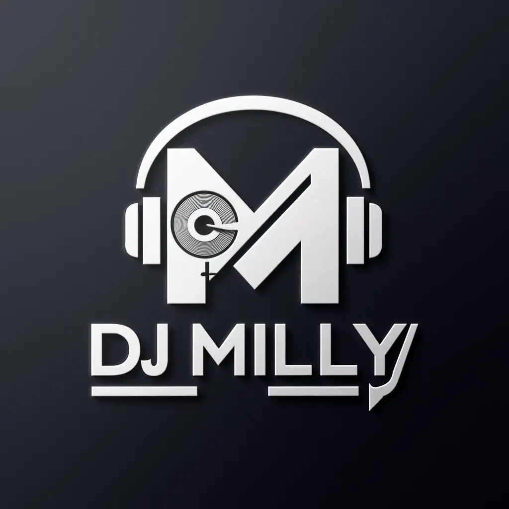 Sleek Logo Design for DJ MILLY