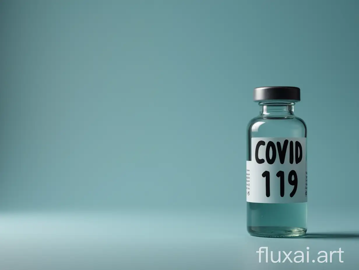 A medical vial wiyh writing on the label that reads [COVID 119]