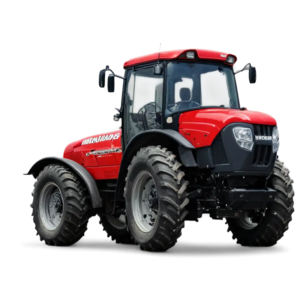 Mahindr tractor red