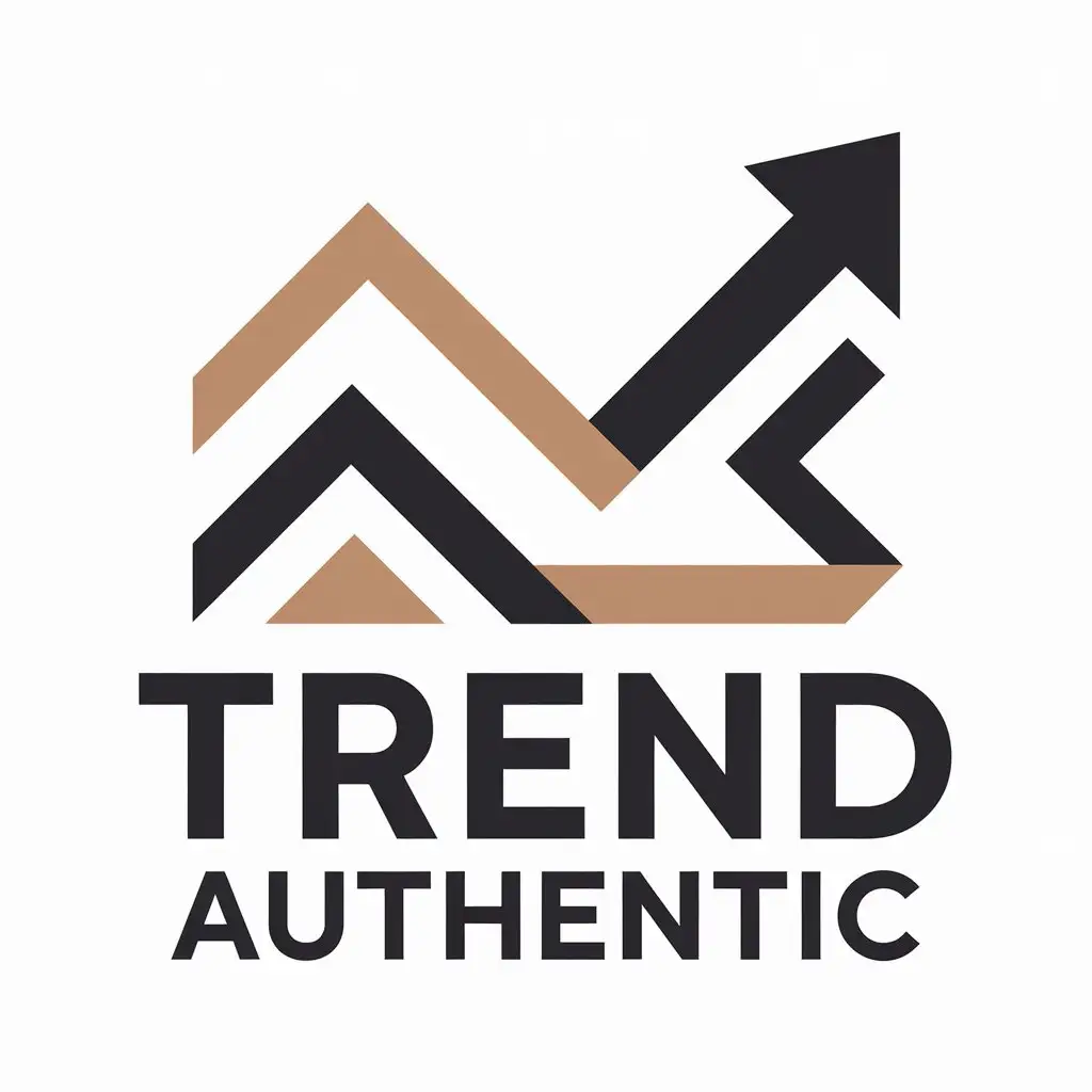 LOGO Design for Trend Authentic Vector Logo with Uptrend Arrow for Retail Industry