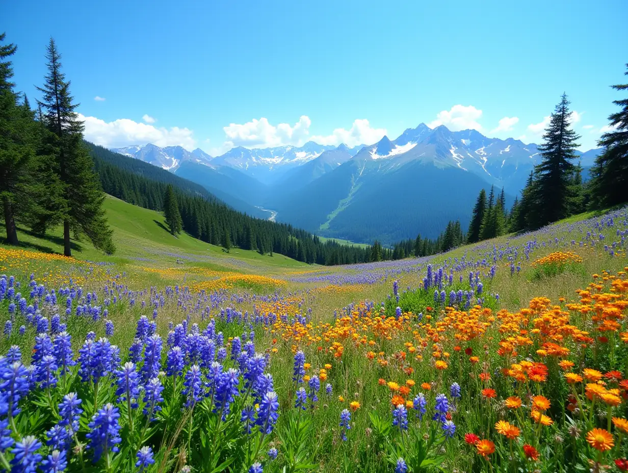 Vibrant-Wildflower-Landscape-in-Colorado-Rocky-Mountains