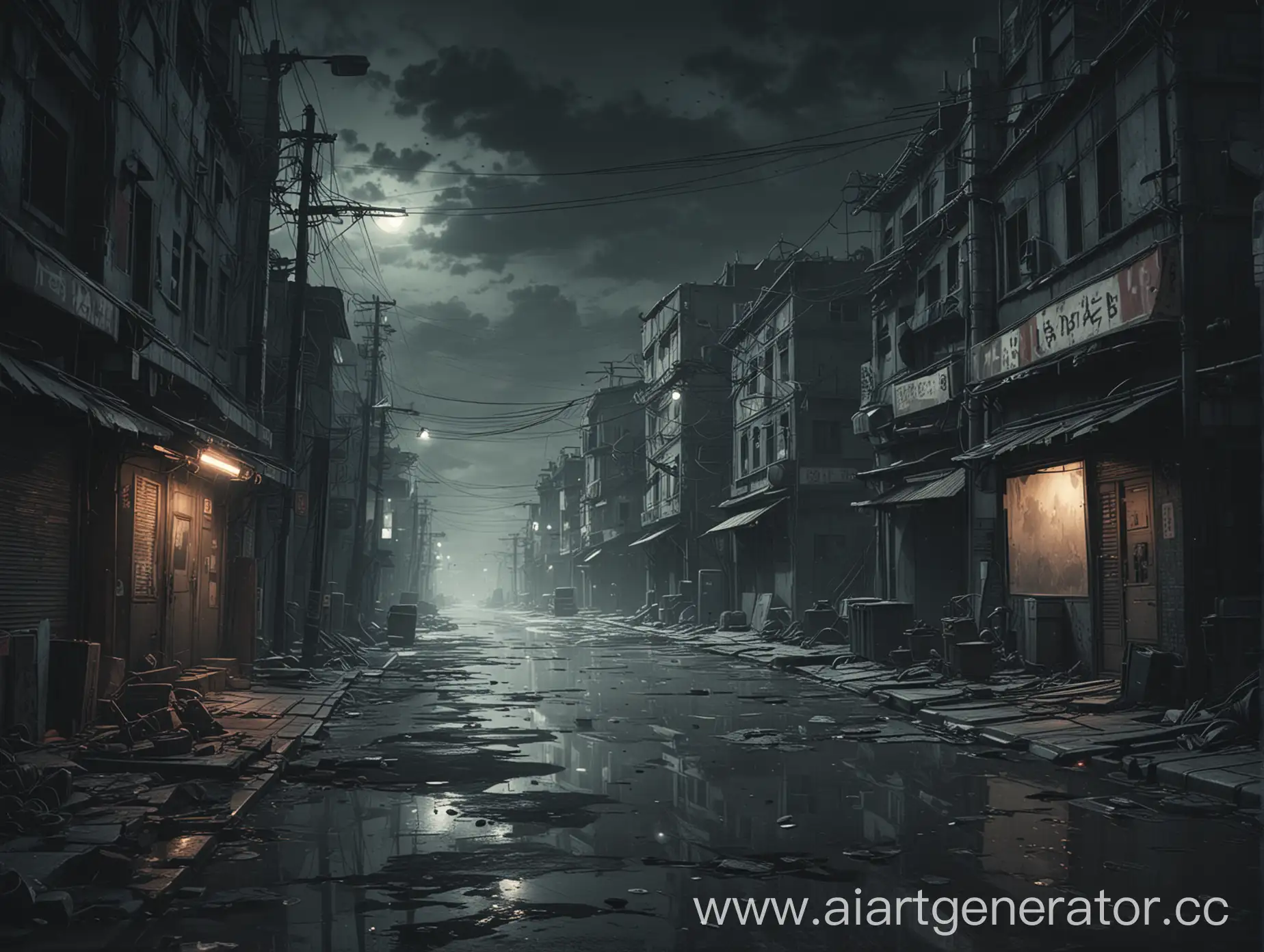 Dark-Anime-Style-PostApocalypse-Street-Backgrounds