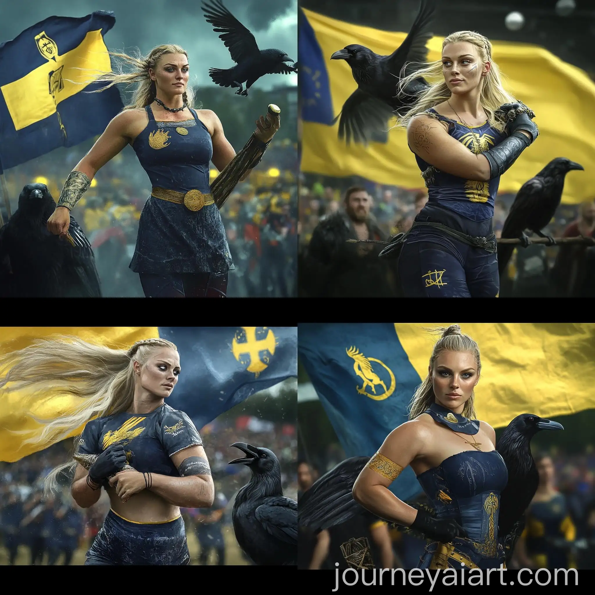 Valkyrie-Fantasy-Art-with-Sweden-Flag-and-Ravens