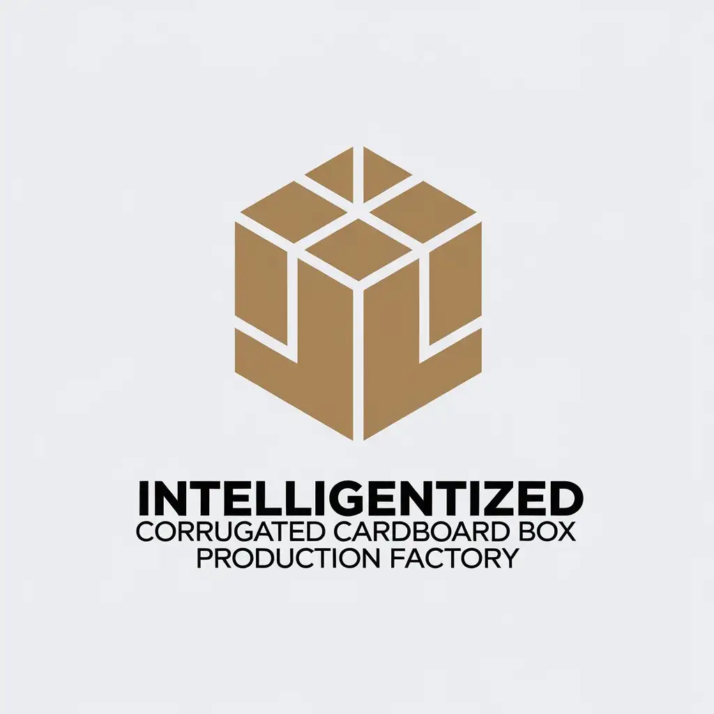 LOGO-Design-For-Intelligentized-Corrugated-Cardboard-Box-Production-Factory-Minimalistic-Box-Symbol-in-Printing-Packaging-Industry