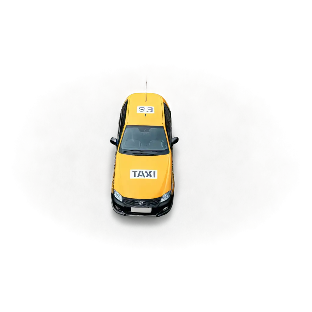 Taxi-Car-Viewed-Vertically-from-Above-HighQuality-PNG-Image-for-Digital-Projects