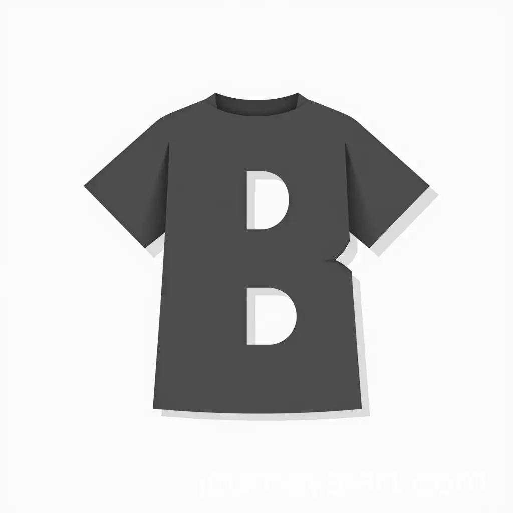 Stylish-TShirt-Logo-Featuring-the-Letter-B