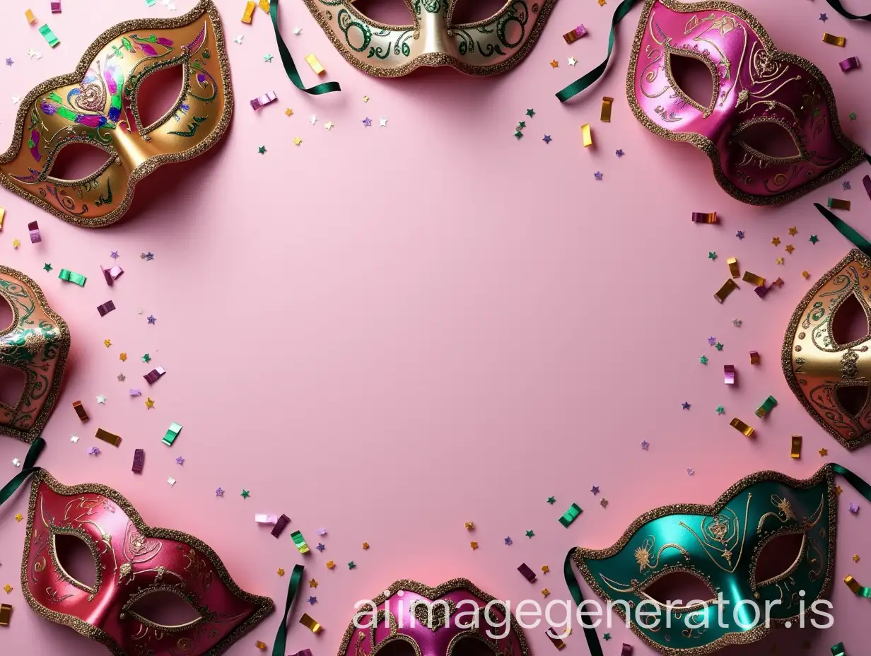 Colorful-Carnival-Masks-and-Confetti-with-Empty-Center