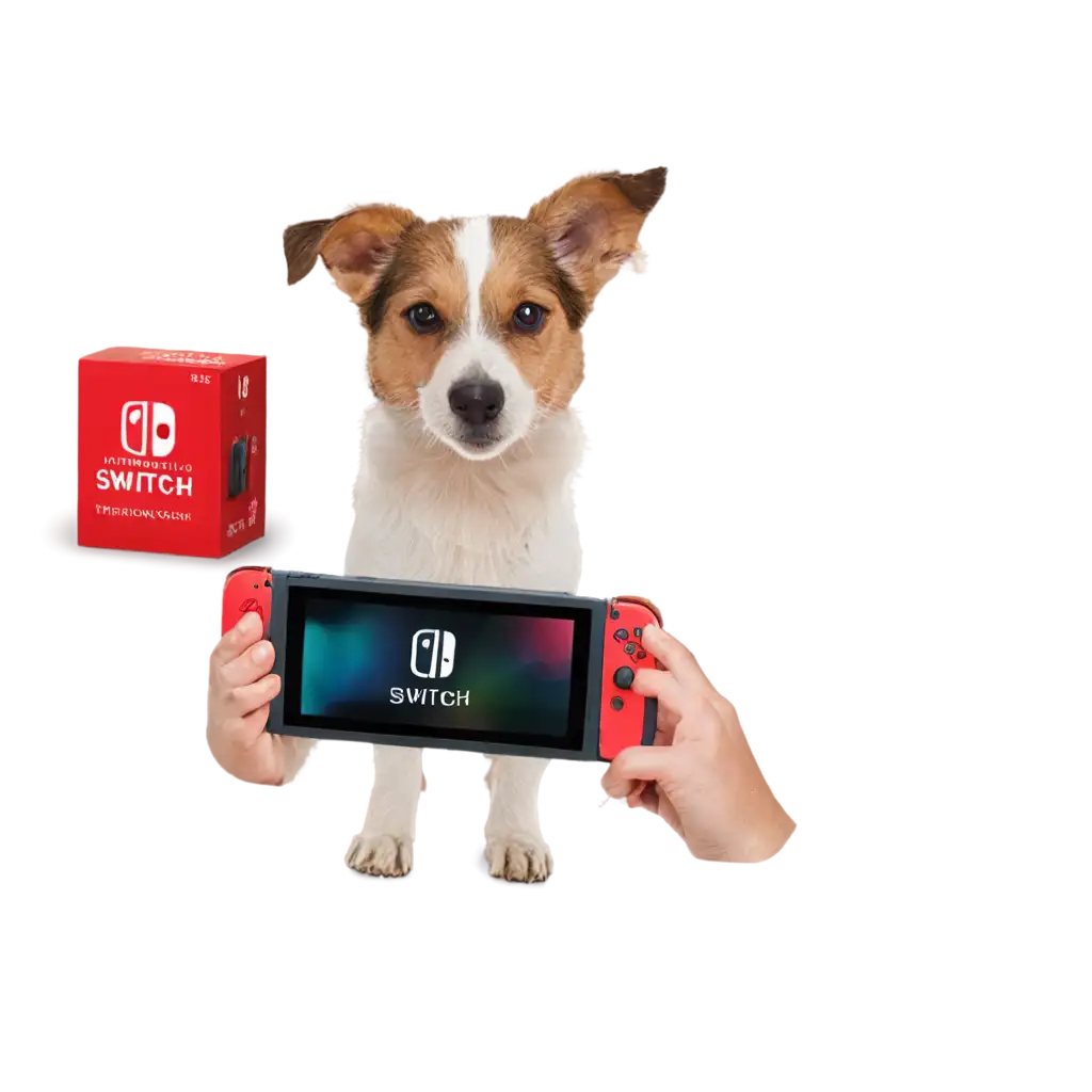 Playful-Dog-on-Nintendo-Switch-PNG-Image-Creative-Digital-Art