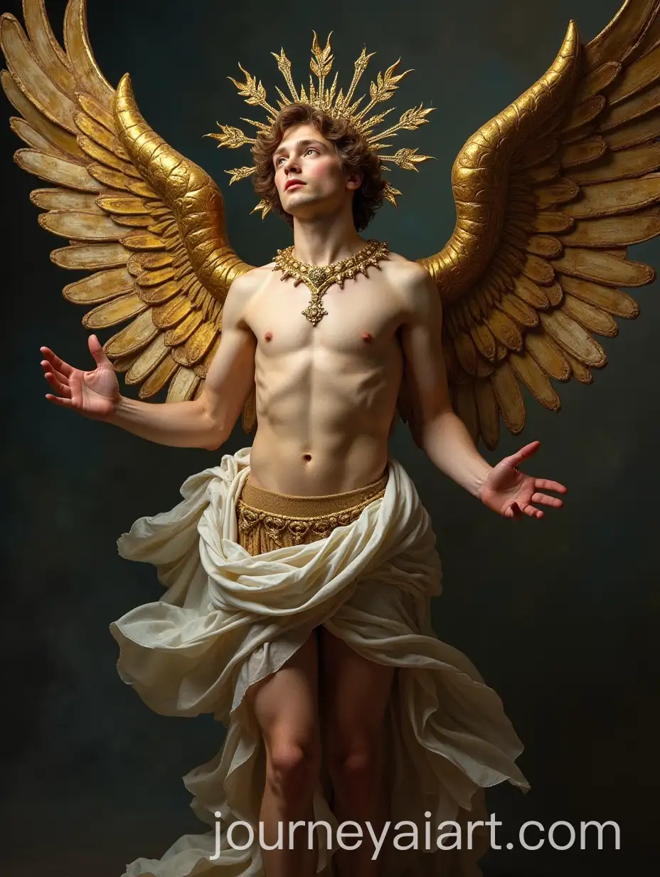 Young-Man-as-Resurrection-Angel-in-Intricate-Gothic-and-Baroque-Style