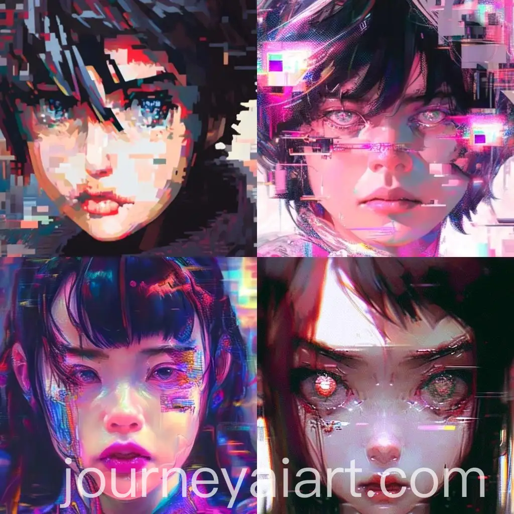 Hyperrealist-Manga-Gothcore-Portrait-with-Glitch-FX-in-Oil-Painting-Style