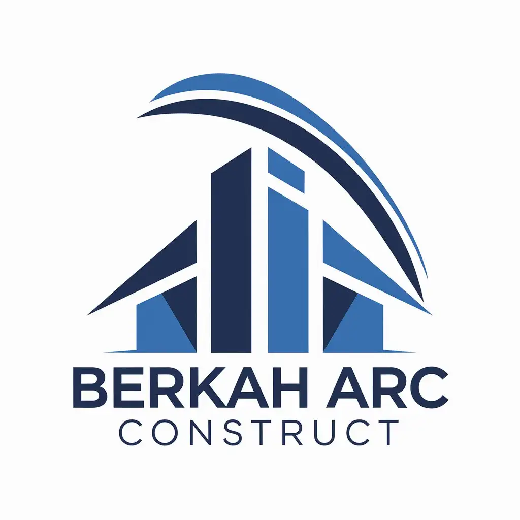 LOGO Design for Berkah Arc Construct Vector Logo with Building and Architecture Theme