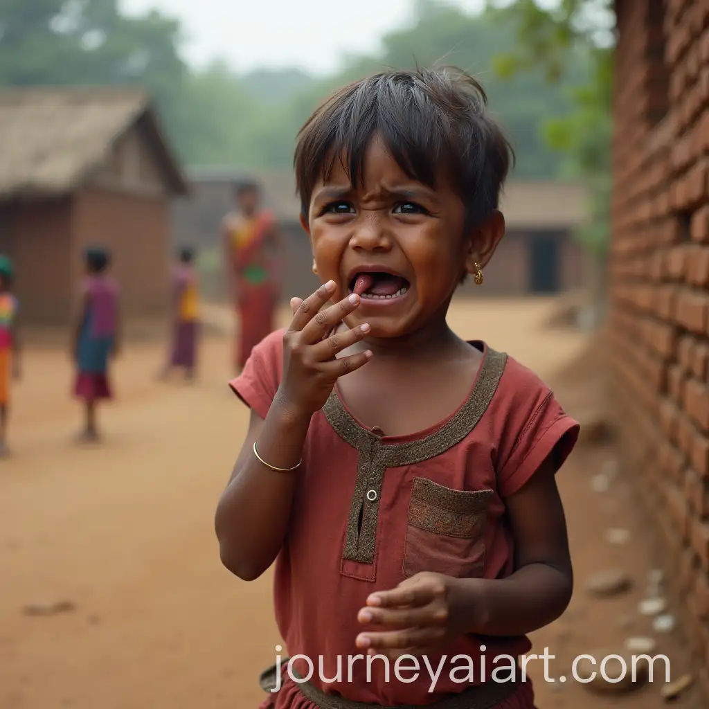 Indian-Village-Child-Crying-in-Emotional-Moment