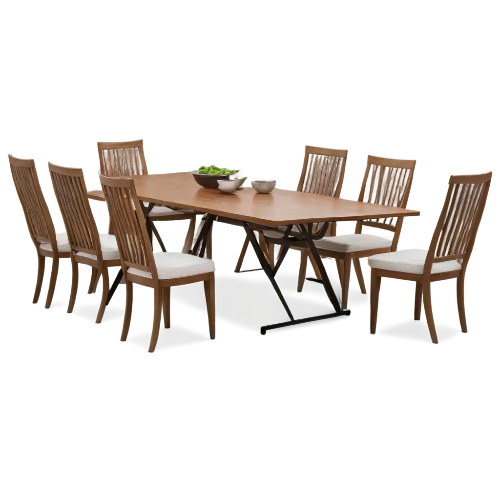 Stylish-Dining-Set-Perspective-PNG-Image-Enhance-Your-Visuals-with-Clarity