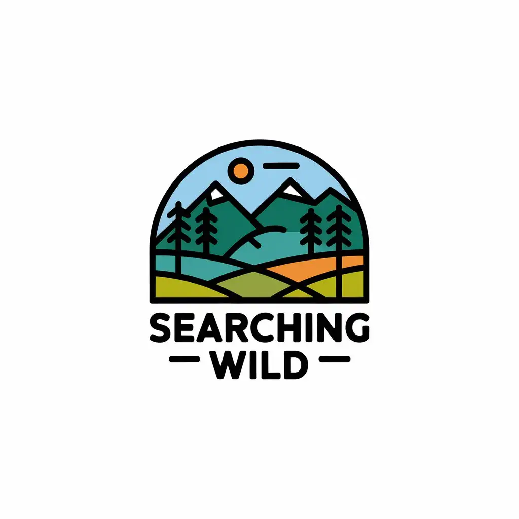 LOGO-Design-For-Searching-Wild-Vector-Design-with-Mountains-and-Countryside-Theme