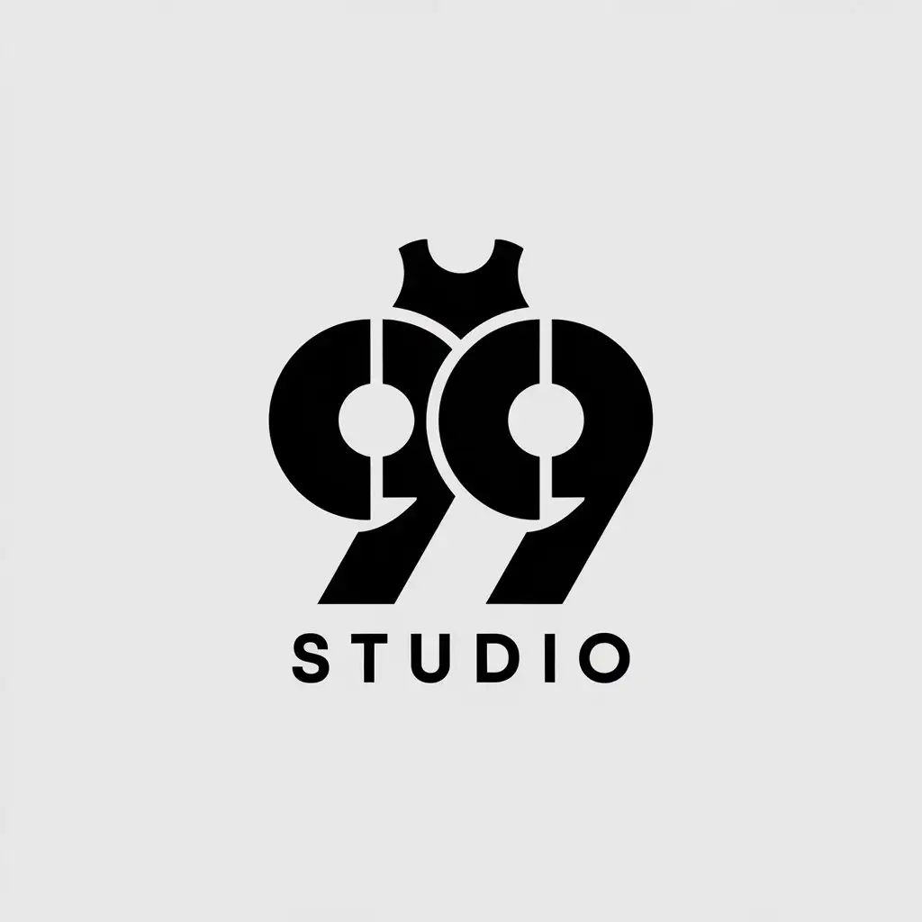 LOGO Design for 99 STUDIO Minimalistic Sports Wear Theme for Fitness Industry