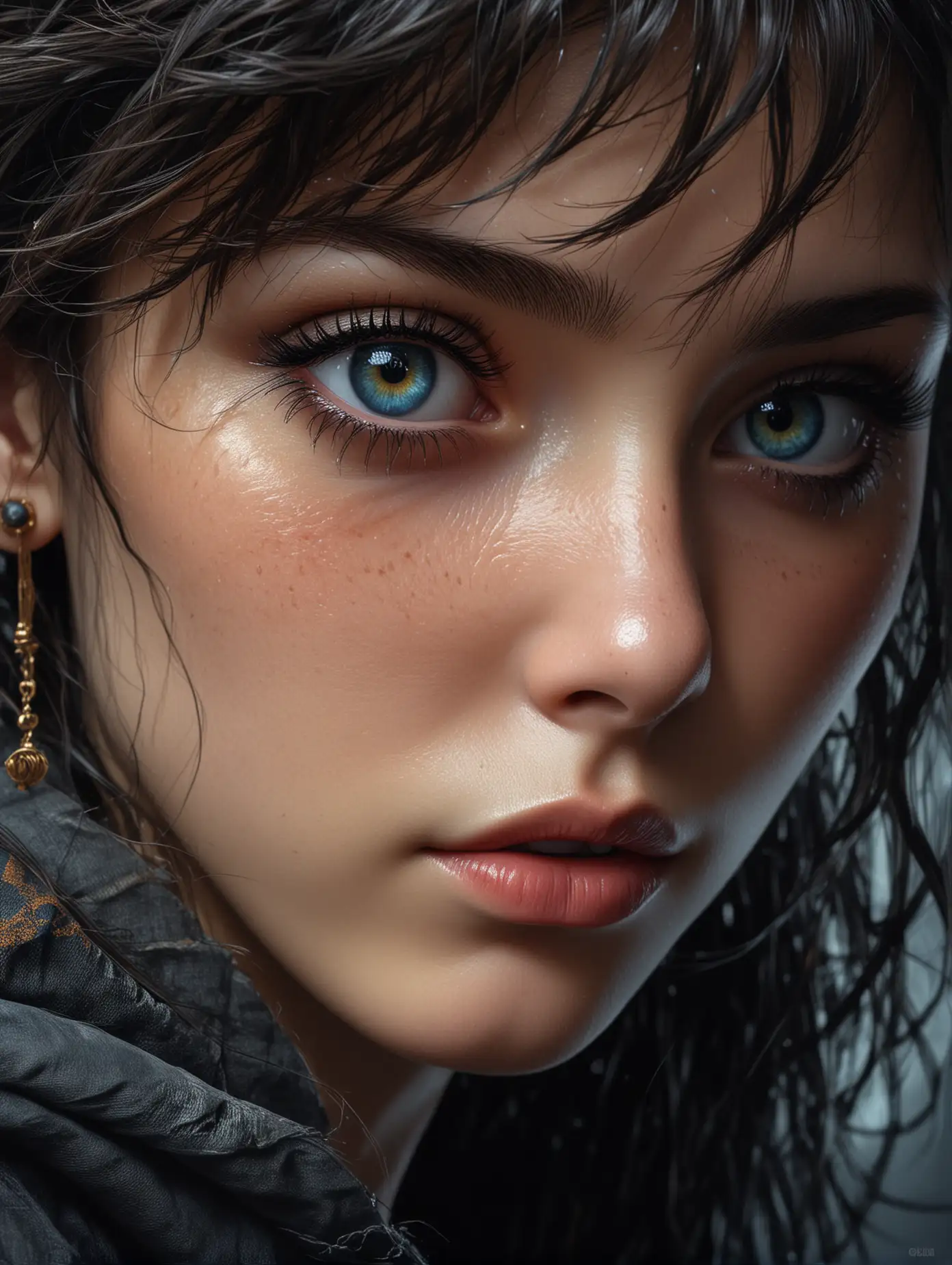 Elegant-Woman-with-Intricate-Earrings-in-Dramatic-Lighting