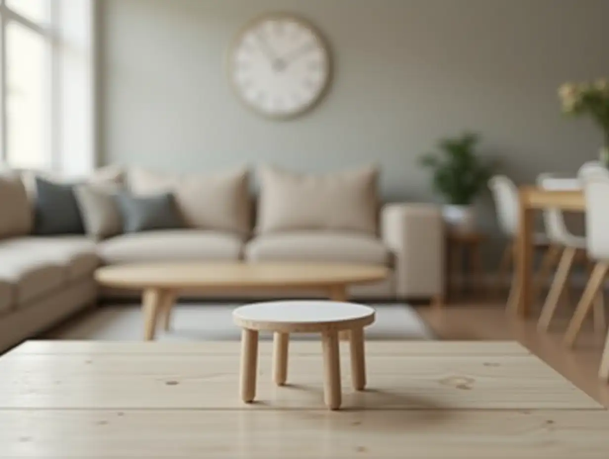 Elegant Minimalist Dining Room with Small Table