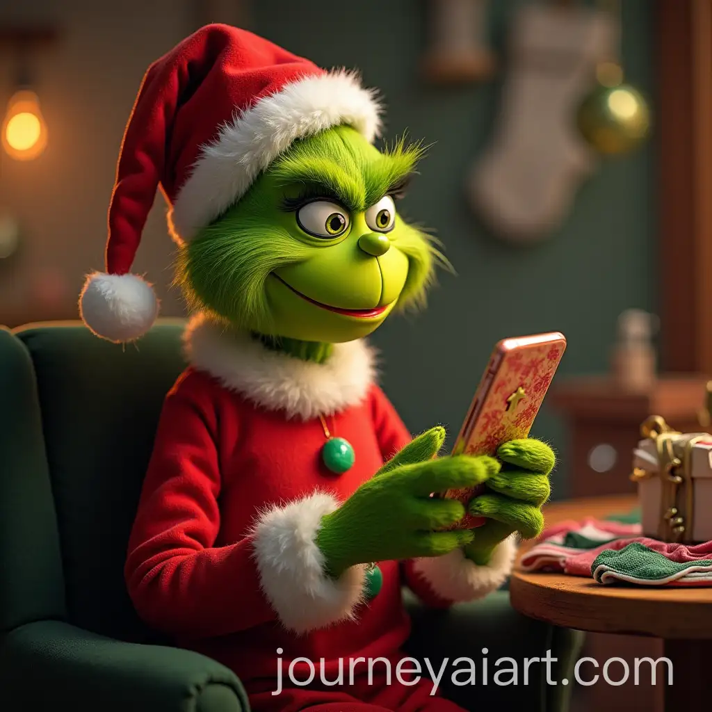 The-Grinch-Shopping-for-Clothes-on-a-Mobile-App