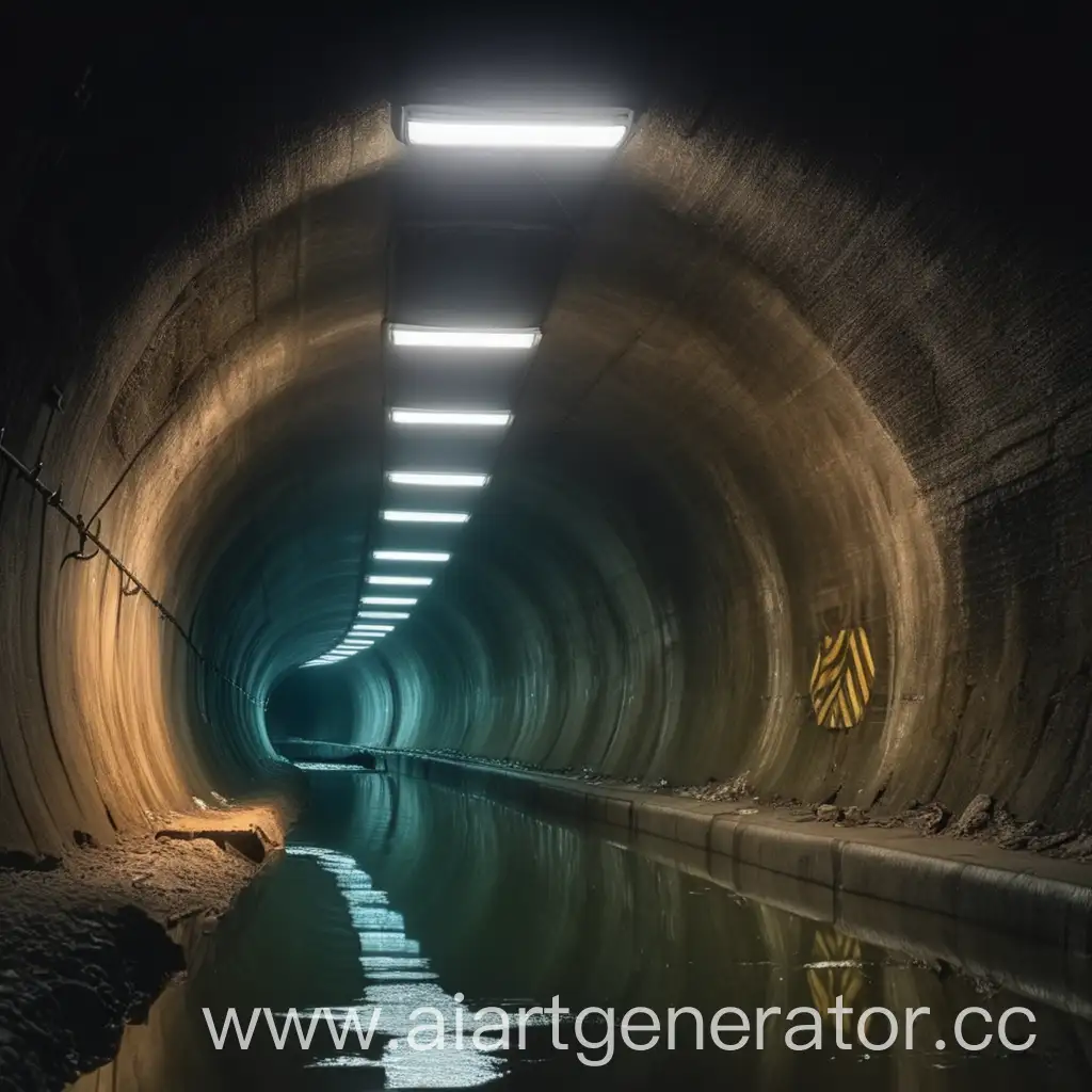 Mysterious-Underground-Sewer-with-Glowing-Graffiti