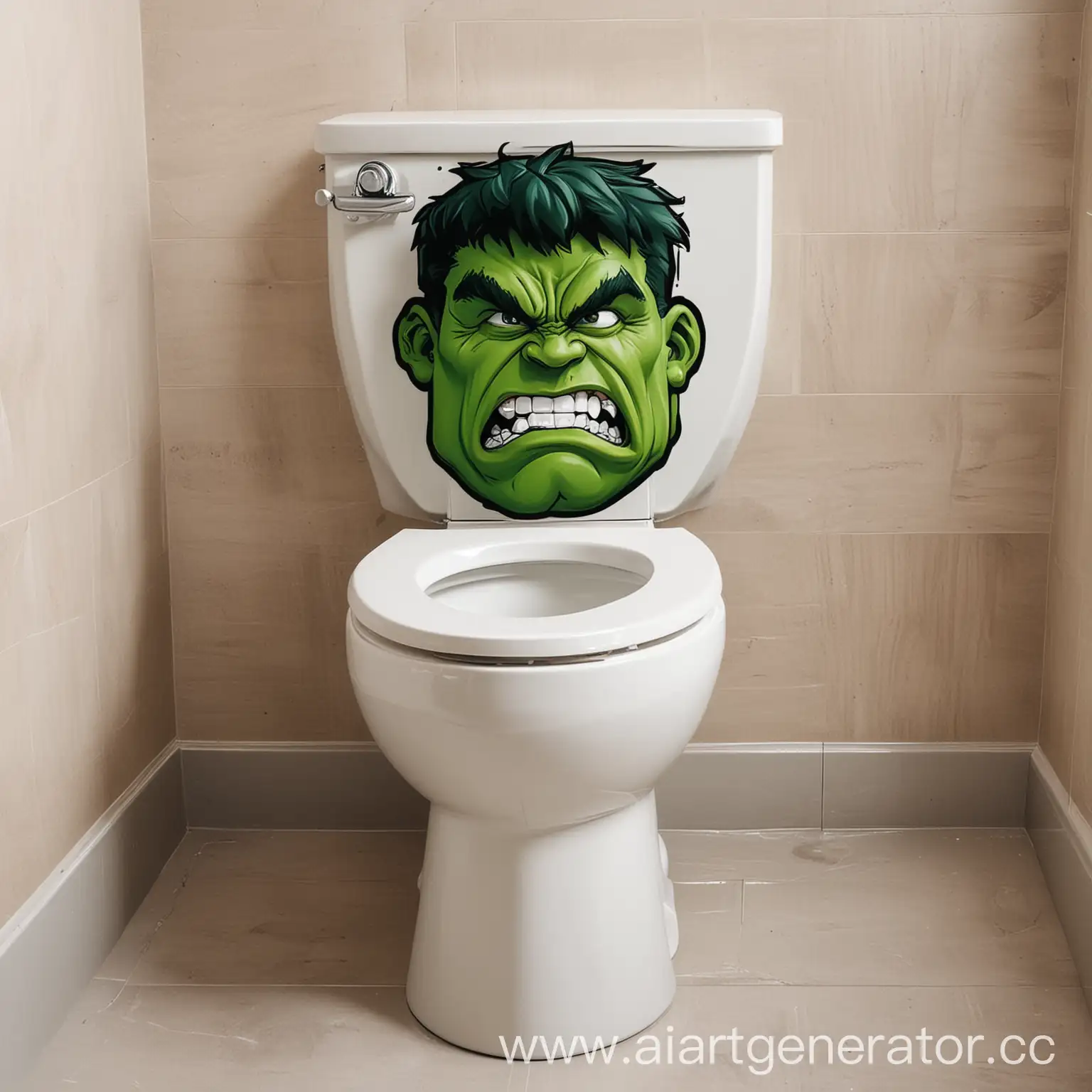 Cartoon-Toilet-with-Hulk-Hero-Logo-Fist-Design