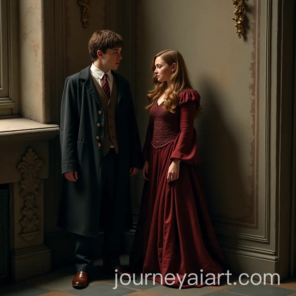 Harry-Potter-and-Hermione-Granger-in-Magical-StanceAI-Image-Prompt-Expansion-in-a-Corner