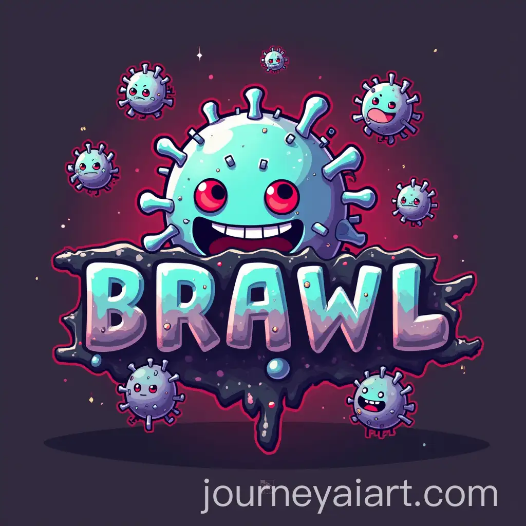 Virus-Brawl-Avatar-with-3D-Text-and-8Bit-Virus-Background