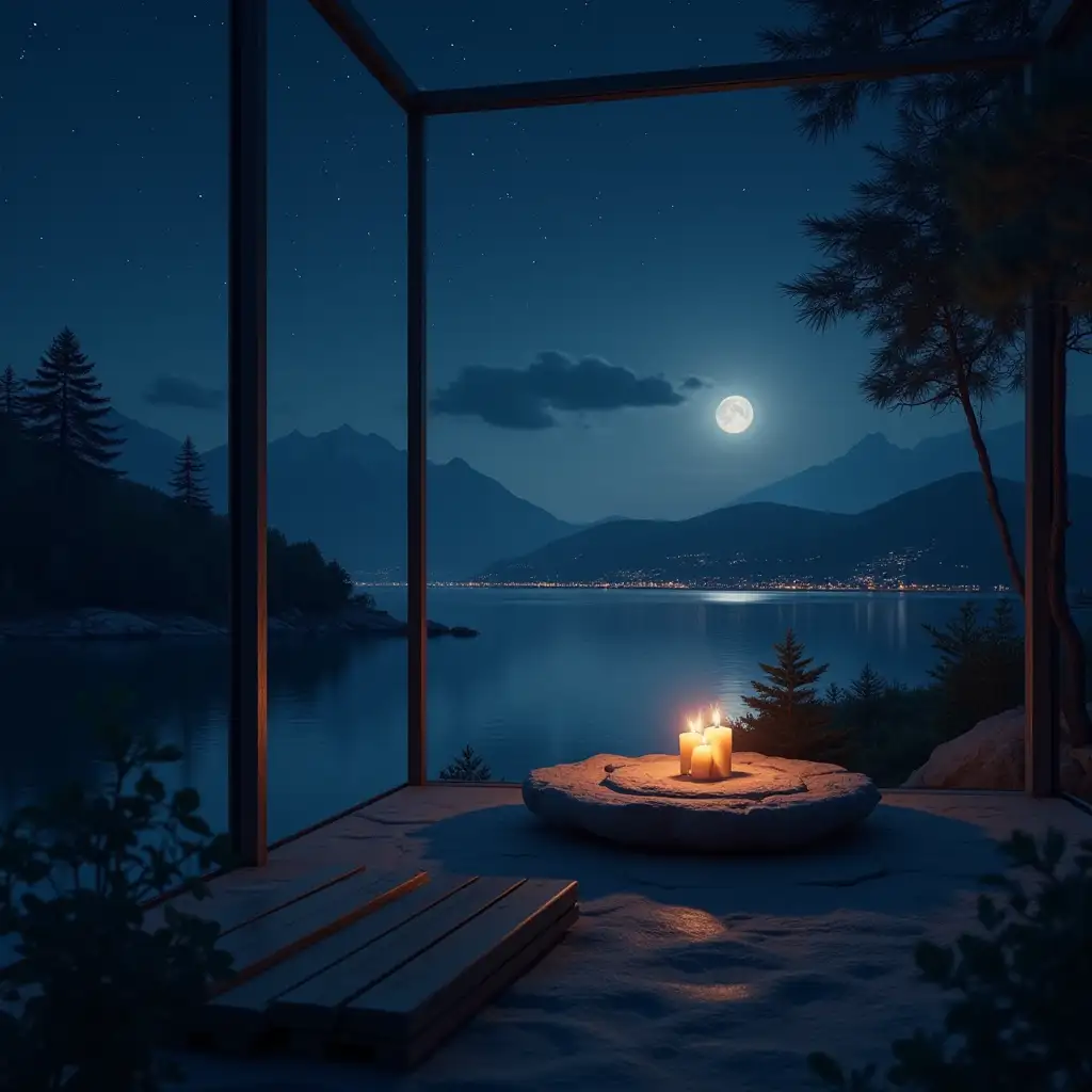 Healing, soothing, night view,