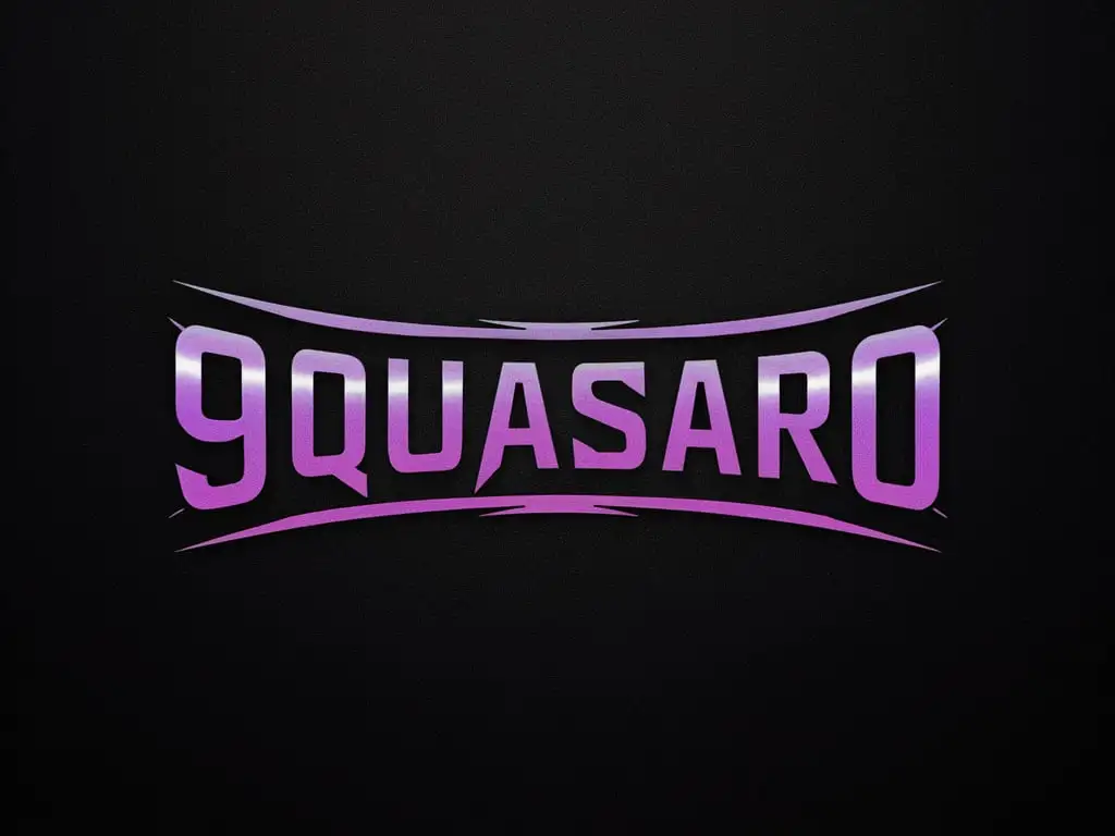 Nickname 9QUASAR0 in the center size 390x293 color scheme purple black