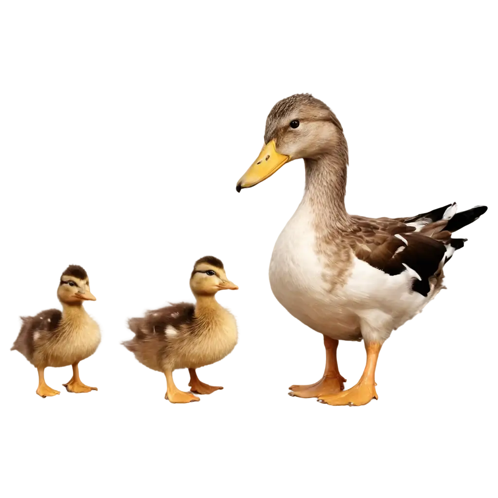 Realistic-Cartoon-Duck-Family-PNG-Image-Create-Charm-and-Character-Online