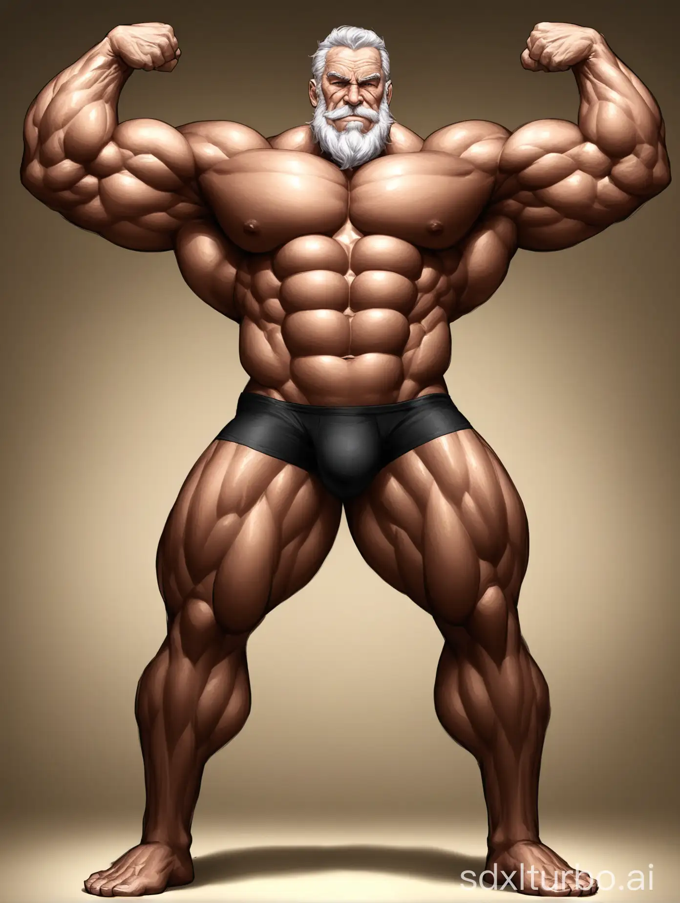 Muscular-Elderly-Man-Flexing-Biceps-in-Underwear