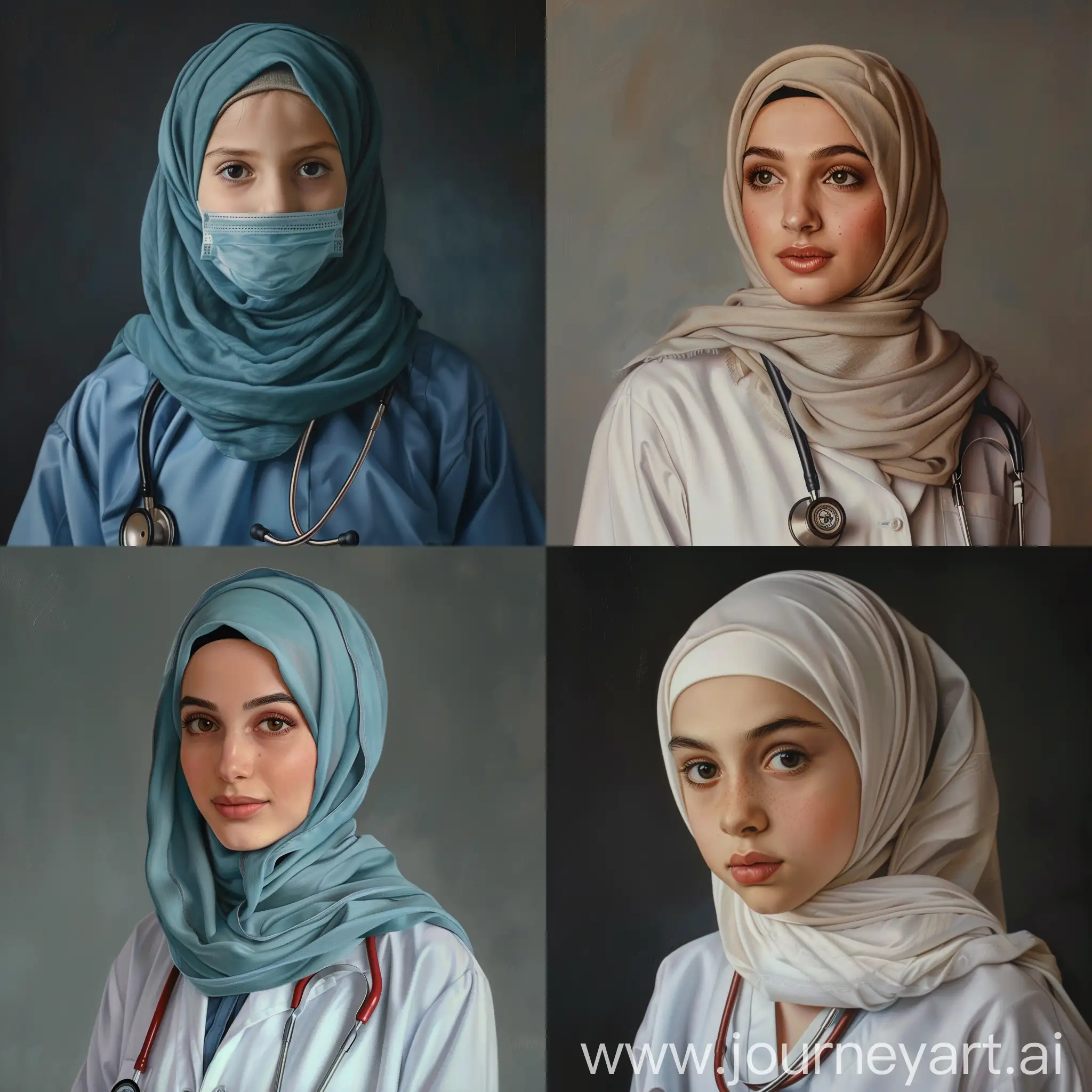 Girl-Pediatrician-in-Hijab-Photorealism