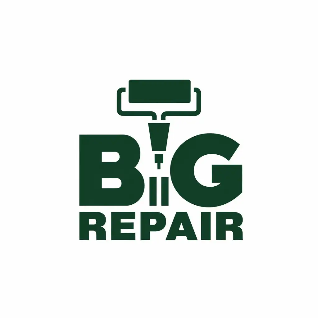 LOGO Design for Big Repair Roller and Power Drill Theme with Leroy Merlin Inspiration