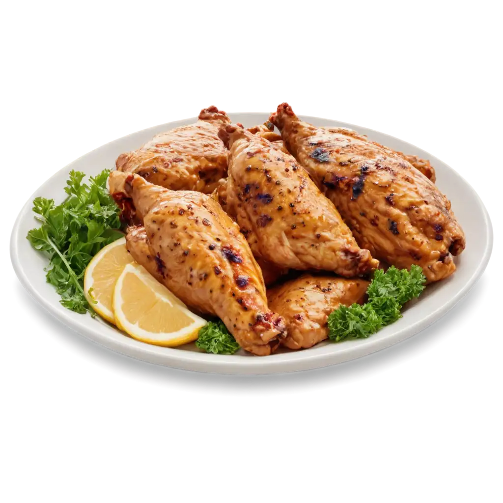 Delicious-Chicken-Plate-PNG-Image-PNG-Image-Usage-Analysis-HighQuality-Culinary-Visual-for-All-Uses