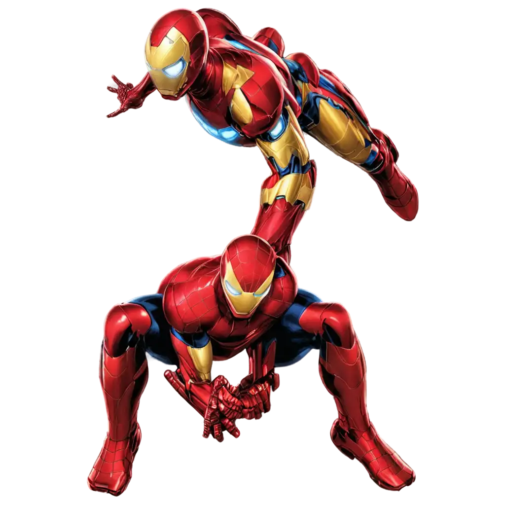 SpiderMan-and-Iron-Man-PNG-A-Dynamic-Duo-for-HighQuality-Visuals