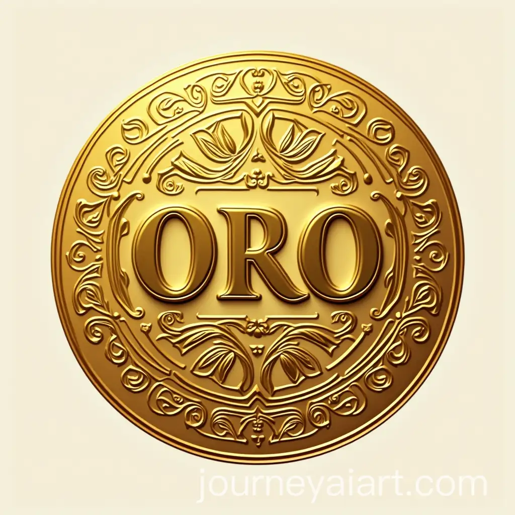 GoldThemed-Logo-for-Indian-Wine-ORO-Emblem-Design