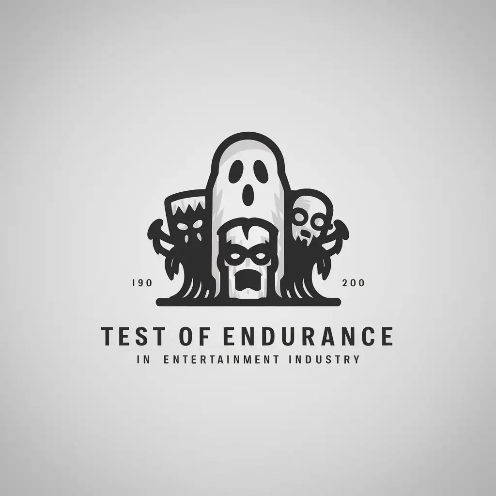 LOGO-Design-for-Test-of-Endurance-Minimalistic-Ghost-Monster-Zombie-Theme