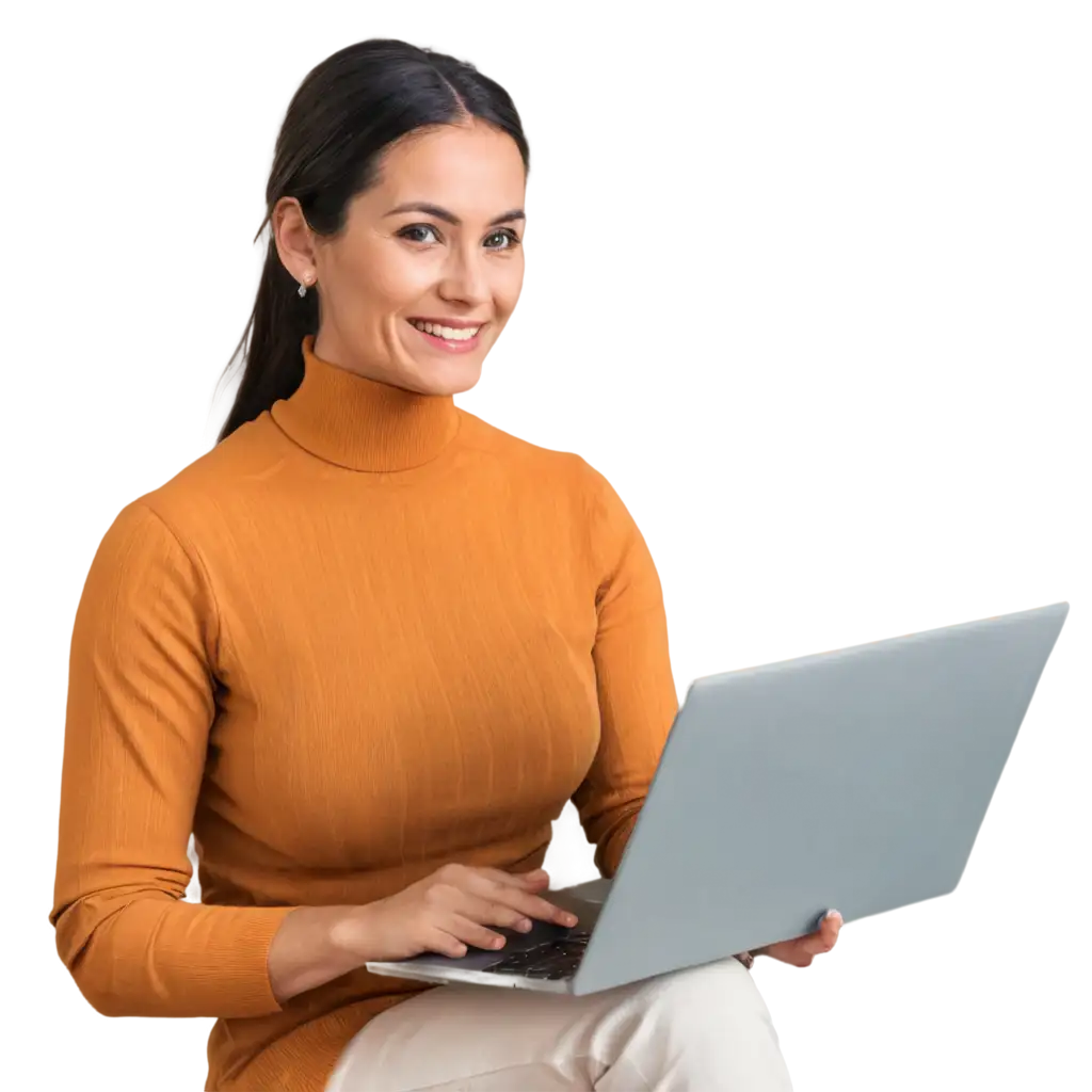 HighQuality-PNG-Image-of-an-Adult-with-a-Satisfied-Smile-Working-with-Laptop-at-Home