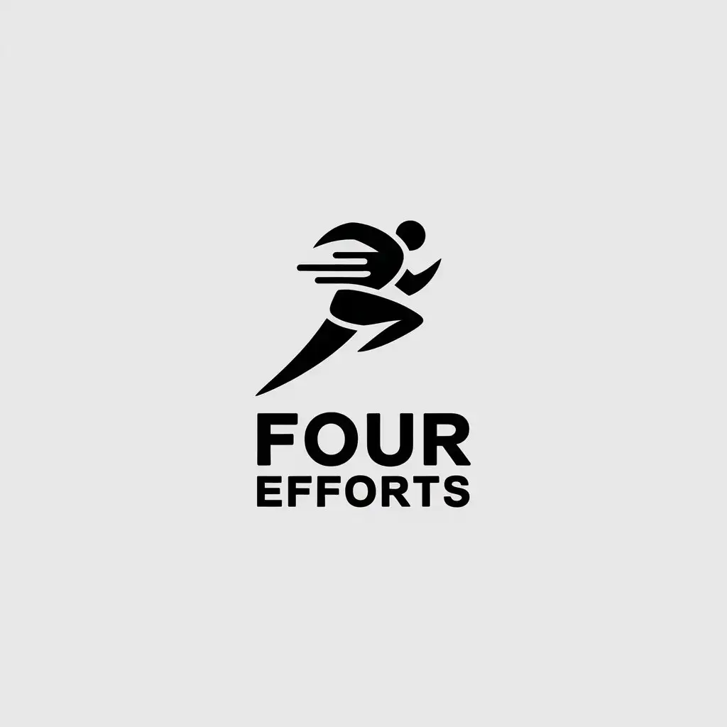 LOGO Design For Four Efforts Timeless Elegance and Simplicity in Sportswear Branding