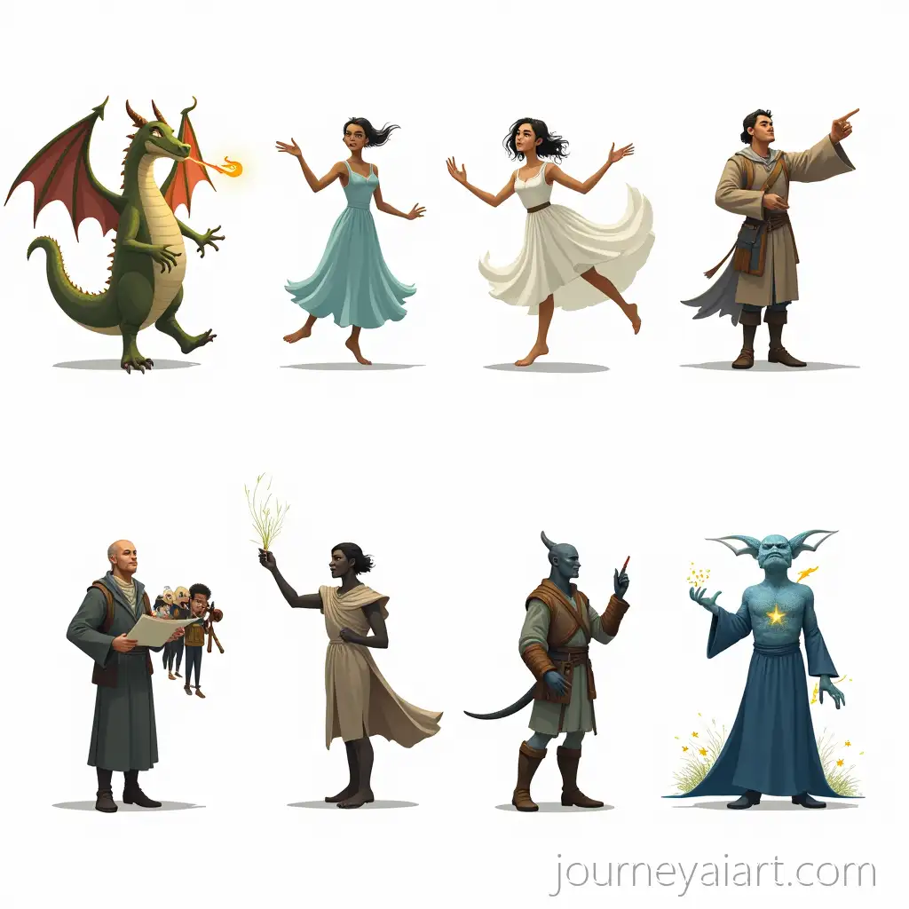 Character-IllustrationsCharacter-illustrations-collection-of-Fantasy-Figures-with-Unique-Powers-and-Traits