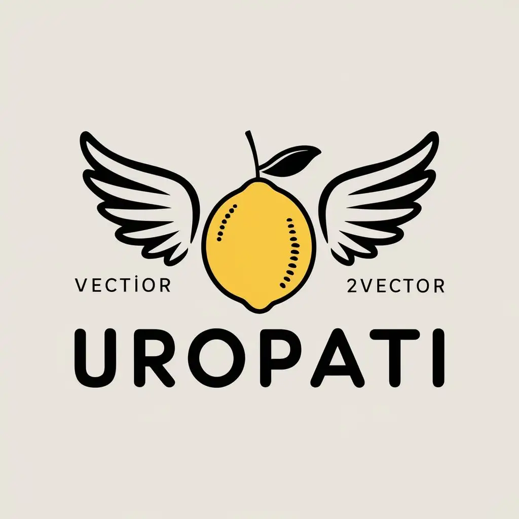 LOGO-Design-for-UROPLATI-Lemon-and-Wings-Symbol-in-Vector-Format