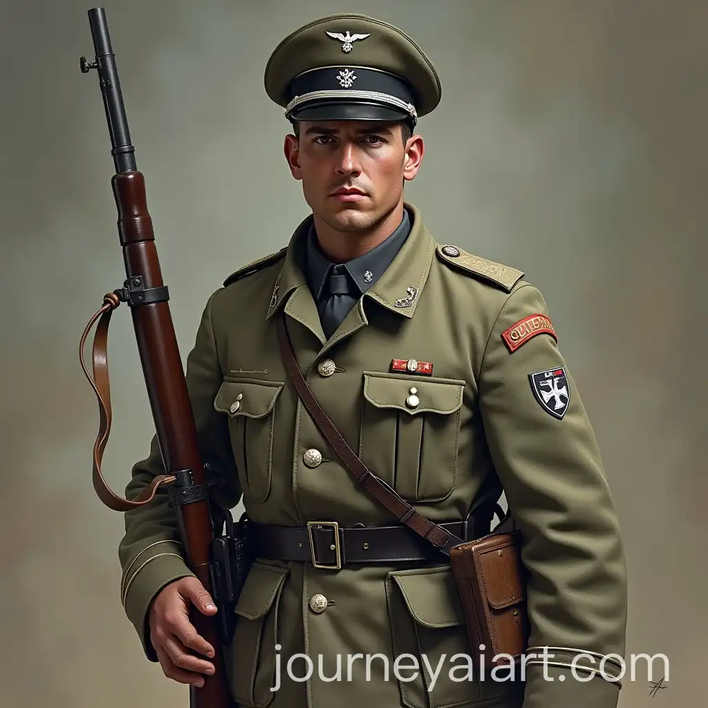 German-Soldier-in-World-War-2-Uniform-Historical-Representation