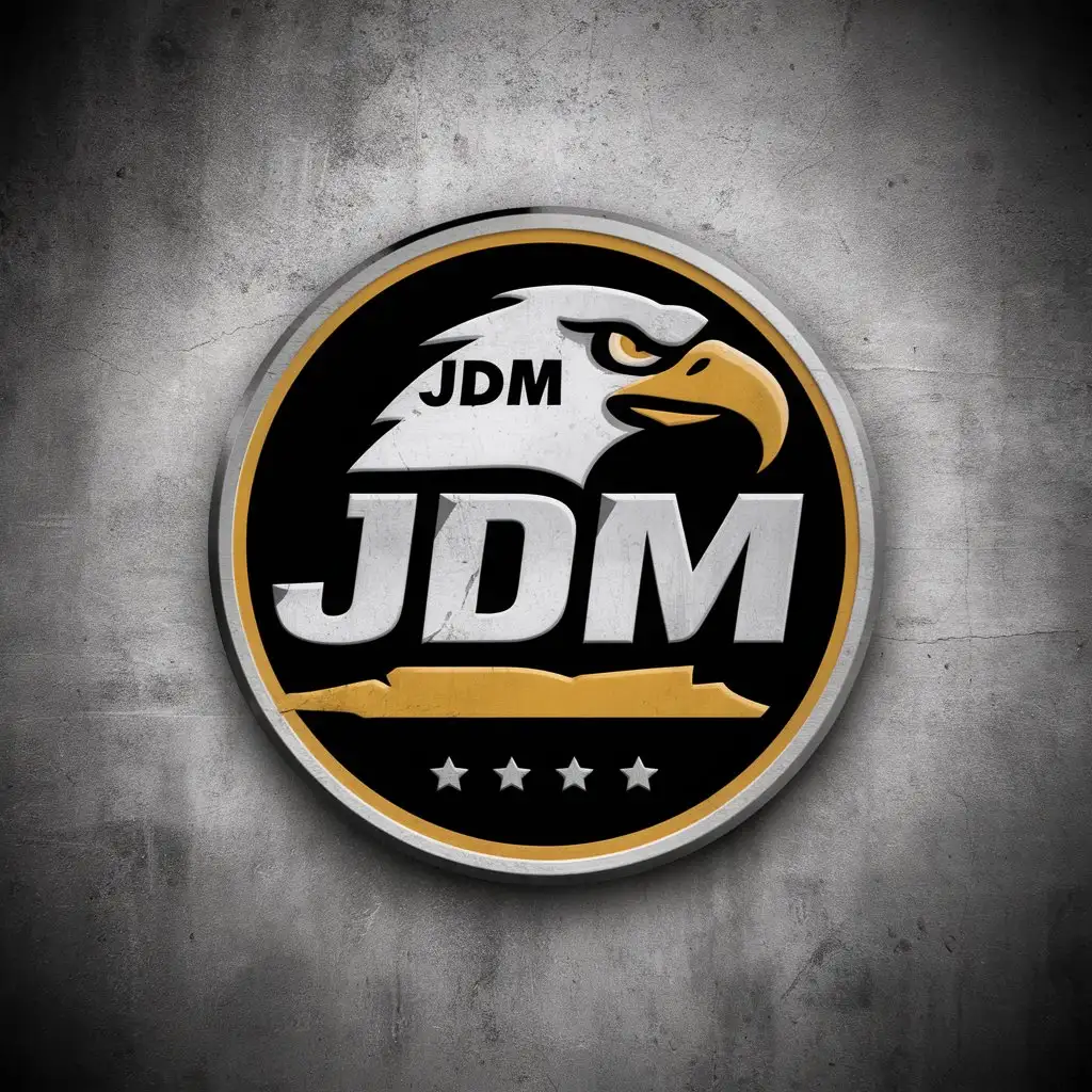 LOGO Design For JDM Eagle Head 3D Vector Logo Design