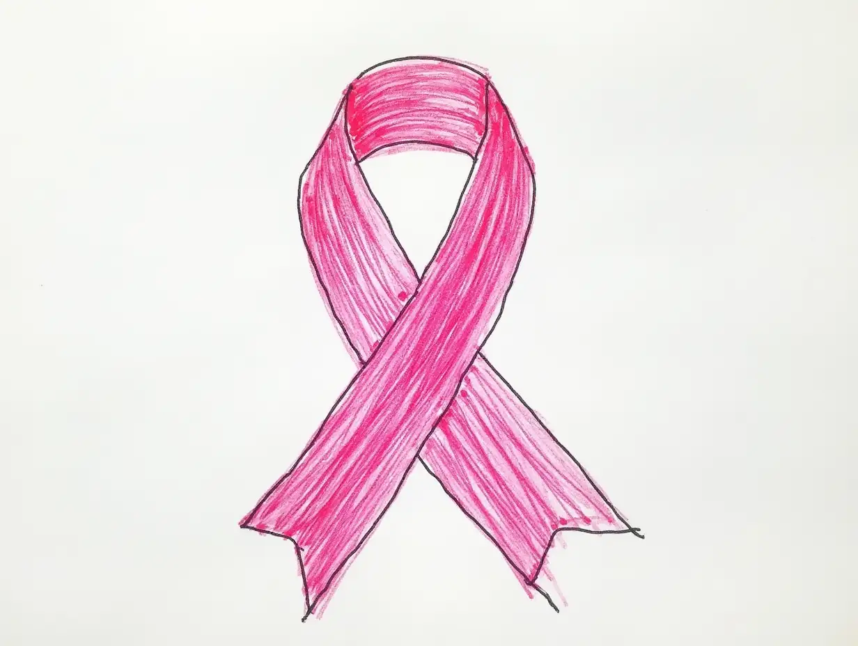 Children-Creating-Pink-Breast-Cancer-Awareness-Sign