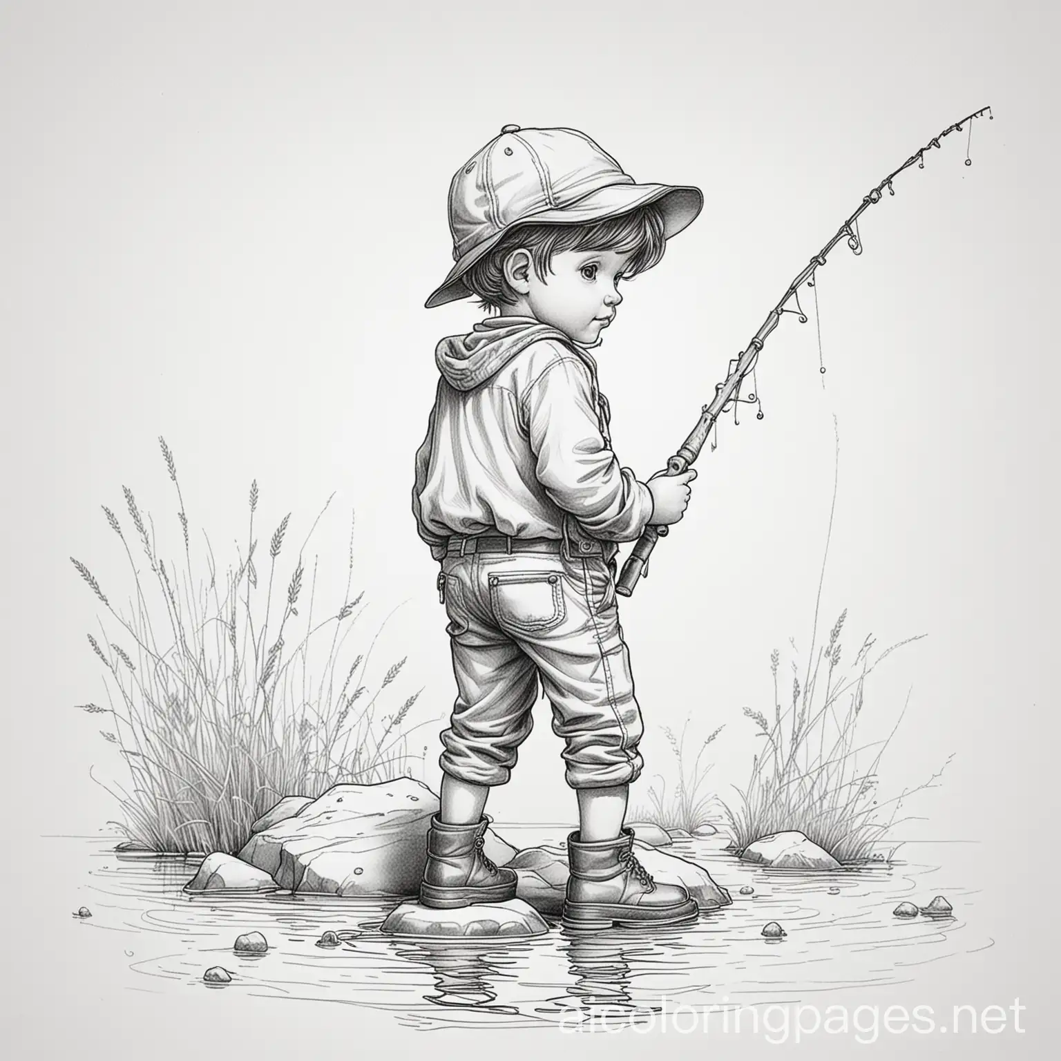 Child-Fishing-Illustration-Marcel-Marlier-Style