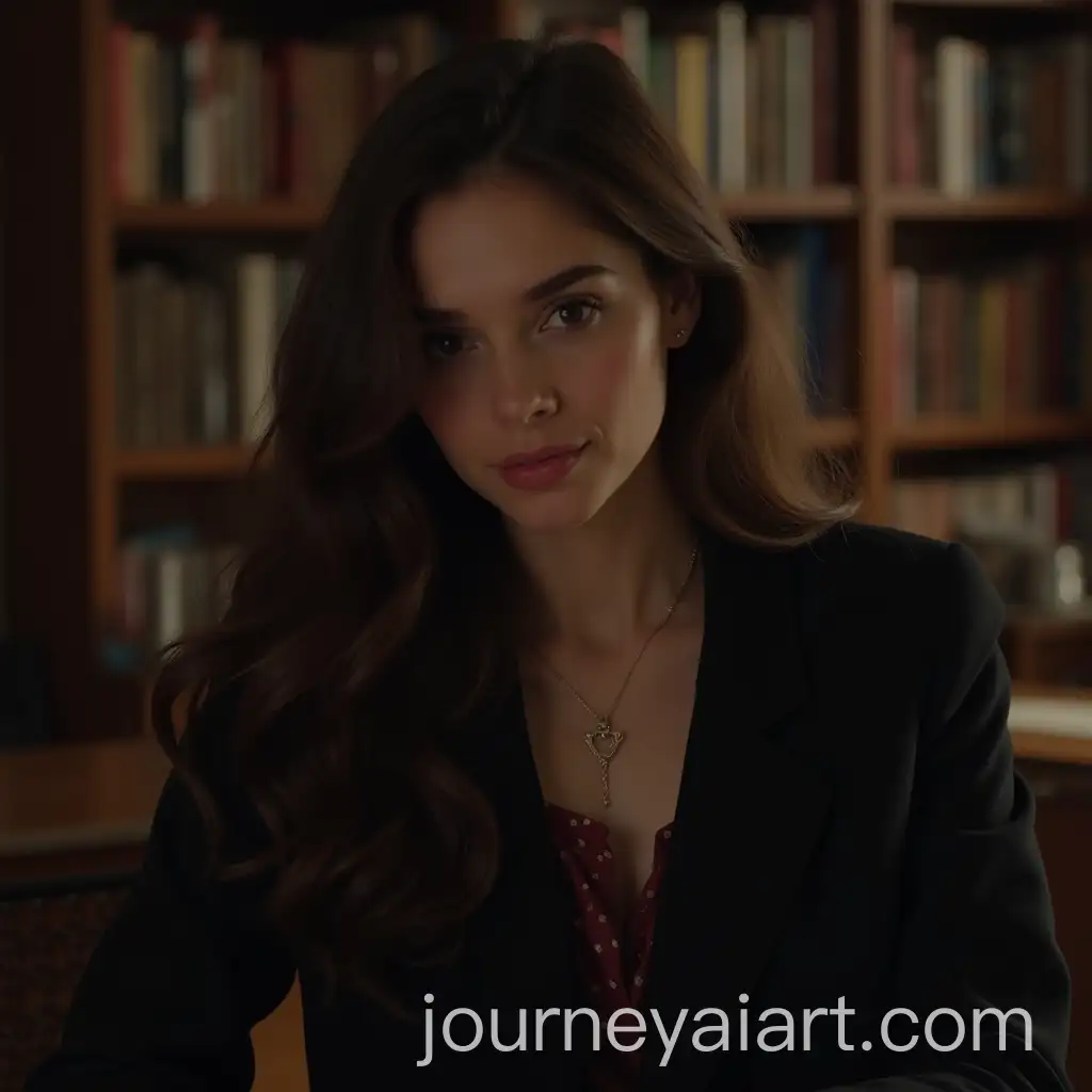Dark-Academia-Girl-Inspired-by-Lana-Del-Rey-with-Scholarly-Elegance